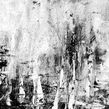 resumen en blanco y negro 3 Pinturas al óleo